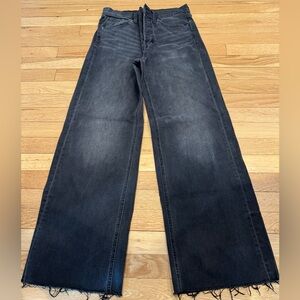 GAP Wide Leg High-Rise Women's Jeans in Washed Black